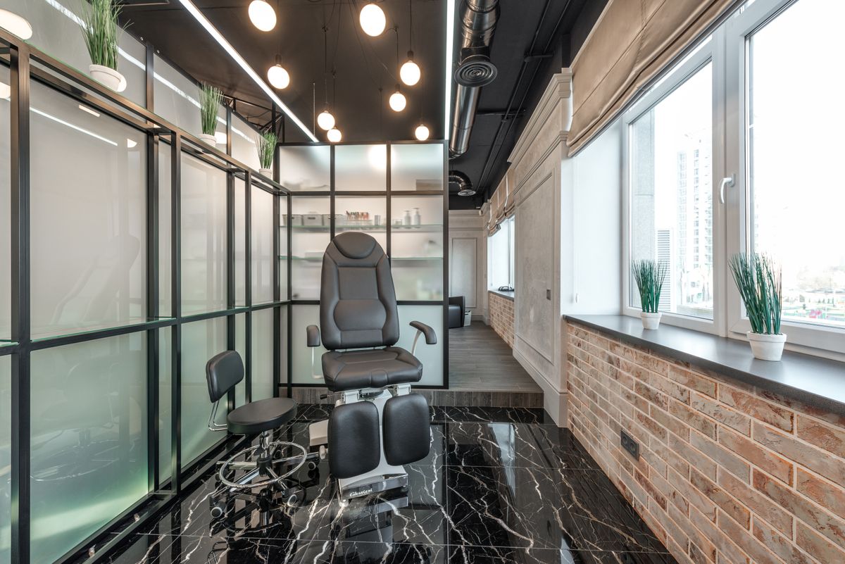Interior of the Noir Haus Nails studio, Downtown San Diego